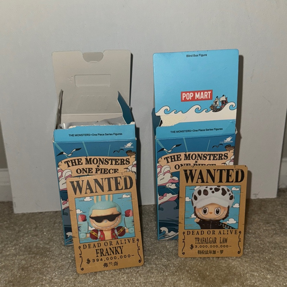 Pop Mart One Piece Blind Box Figures unopened bags